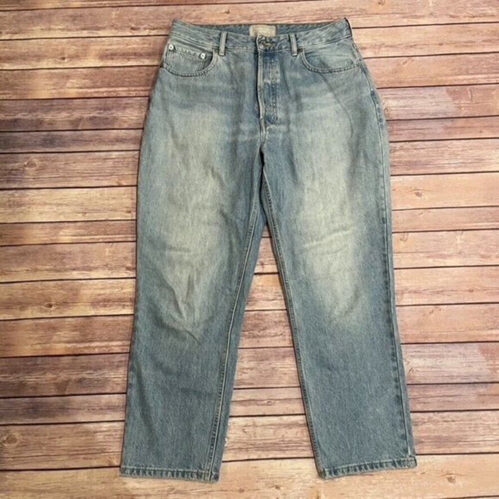 Everlane Crop The Curvy 90s Cheeky Straight Jeans Organic Cotton Light